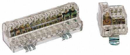 BB-DIN-6W-1X170A-5X100A  BUSBAR 6 Way 1X170A 5X100A