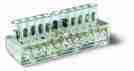 BB2-DIN-11W-10X6MM-1X16MM  BUSBAR 11 Way 10x16A 1x100A