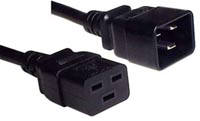 Power Cord C19-C20,  Australian Plug , Black Color ,4M Long